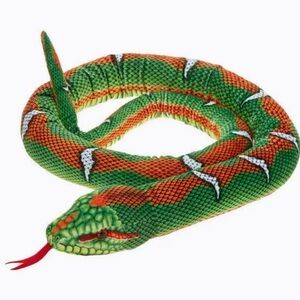 Colorful Plush Snake Toy